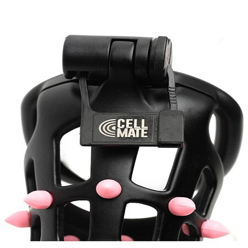 Sport Fucker FlexiSpike by CellMate Male Chastity Device Black Pink - Male Chastity