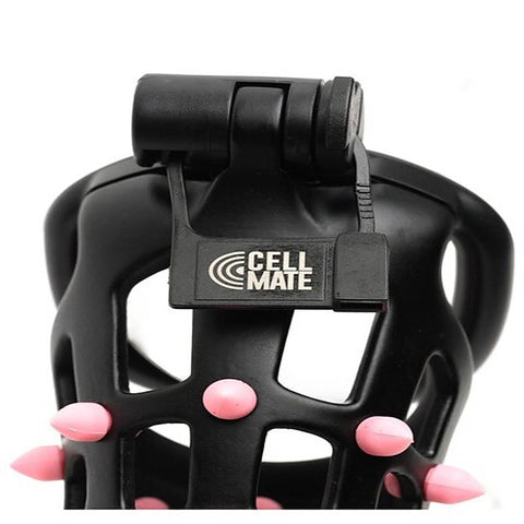 Sport Fucker FlexiSpike by CellMate Male Chastity Device Black Pink - Male Chastity