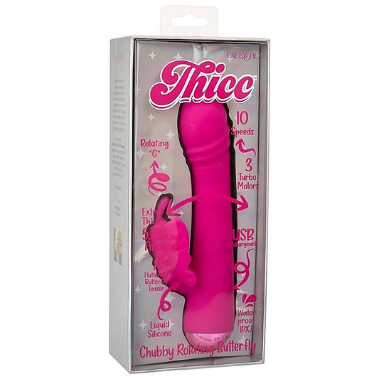 Thicc Chubby Rotating Butterfly Rabbit Vibrator - Rabbit Vibrators