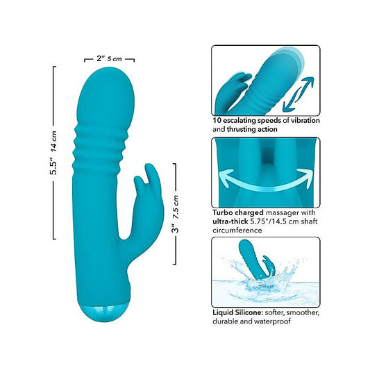 Thicc Chubby Thrusting Tickler by California Exotics - Rabbit Vibrators