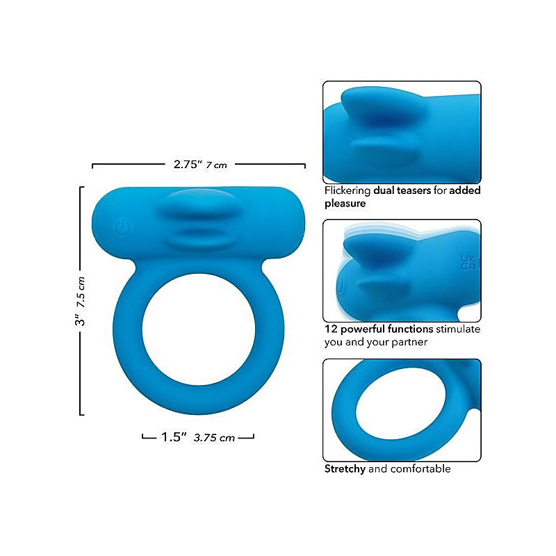 Double Trouble Cock Ring by California Exotics - Vibrating Cock Rings