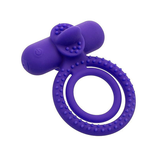 Silicone Rechargeable Dual Climaxer Cock Ring - Vibrating Cock Rings