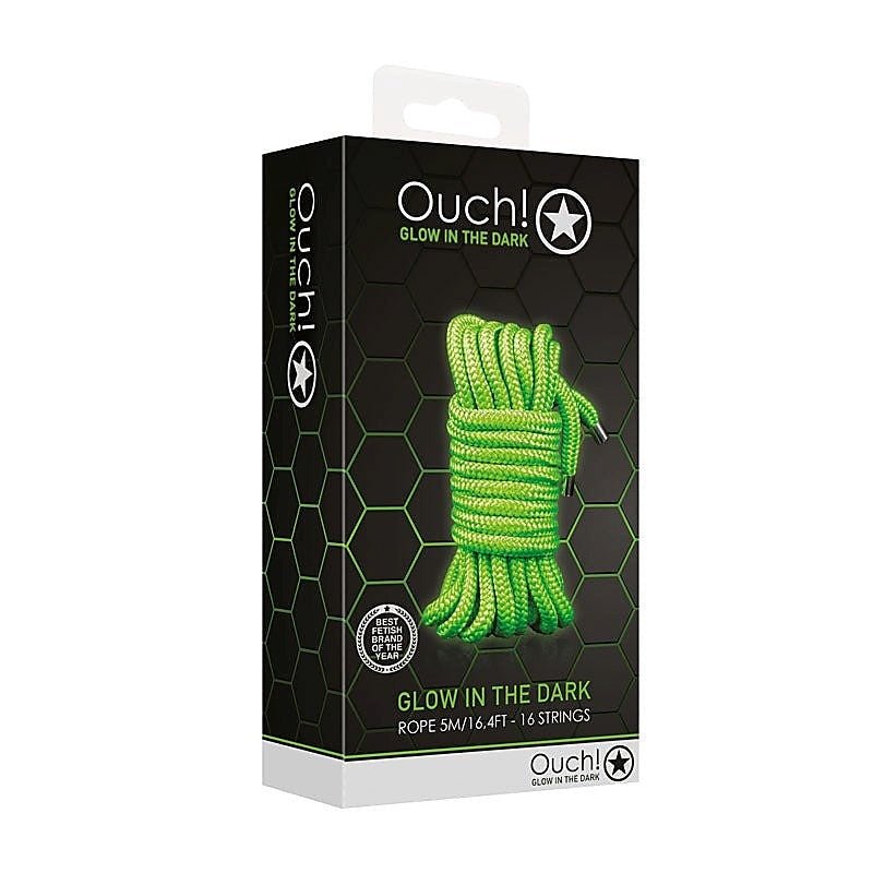 OUCH! Glow in Dark Rope by Shots Toys - Cuffs and Restraints
