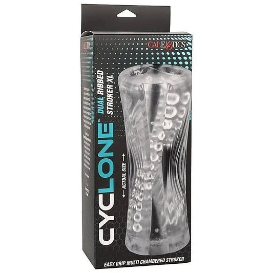 Cyclone Dual Ribbed Realistic Men's Stroker XL - Masturbators and Strokers