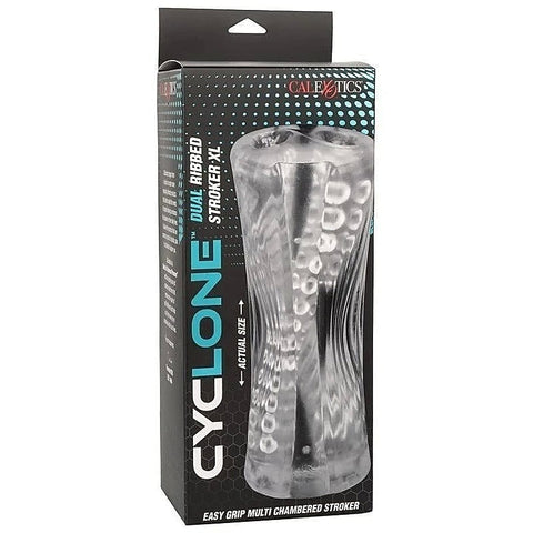 Cyclone Dual Ribbed Realistic Men's Stroker XL - Masturbators and Strokers