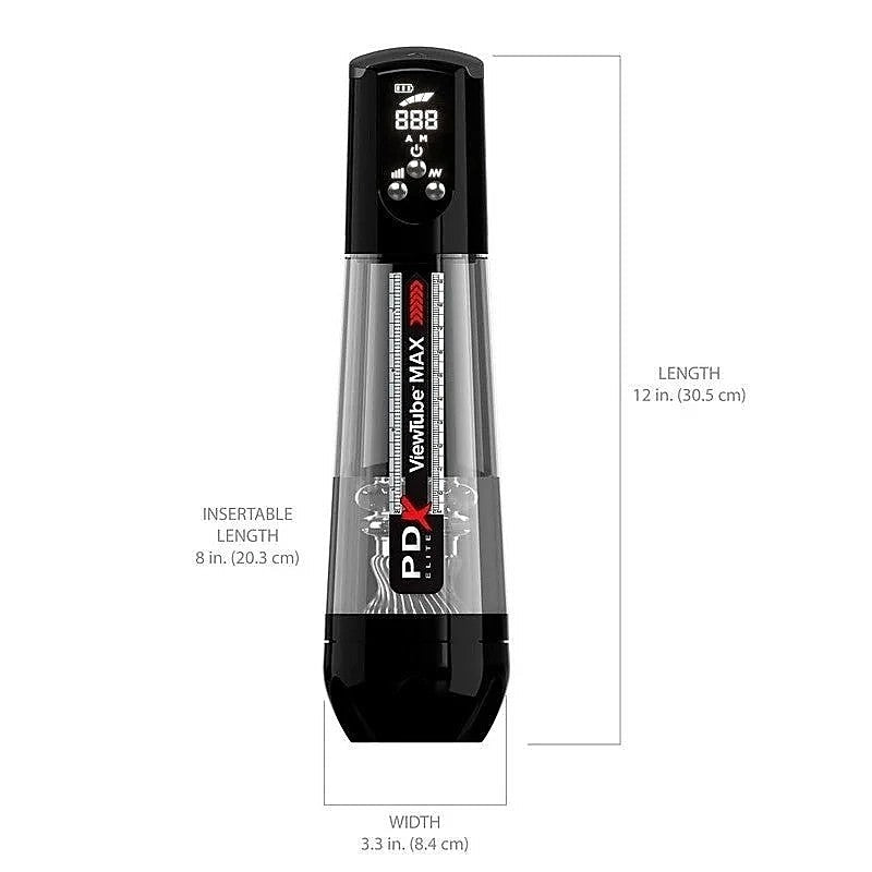 PDX Elite ViewTube MAX View Rechargeable Stroker - Masturbators and Strokers