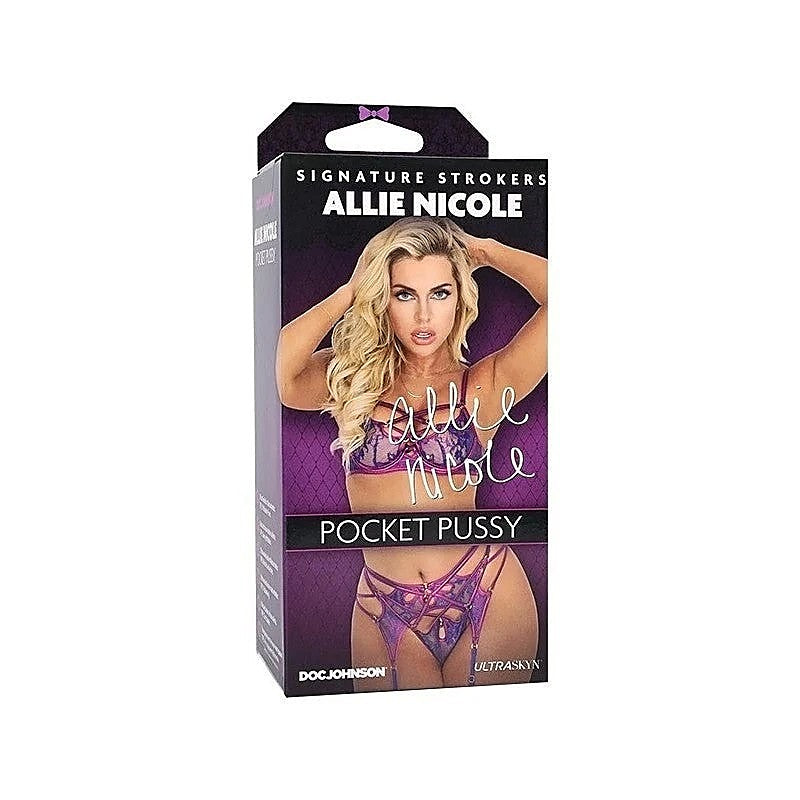 Allie Nicole Pocket Pussy Male Masturbator by Doc Johnson - Masturbators and Strokers