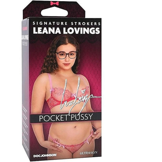 Leana Lovings ULTRASKYN Pocket Pussy Stroker by Doc Johnson - Masturbators and Strokers