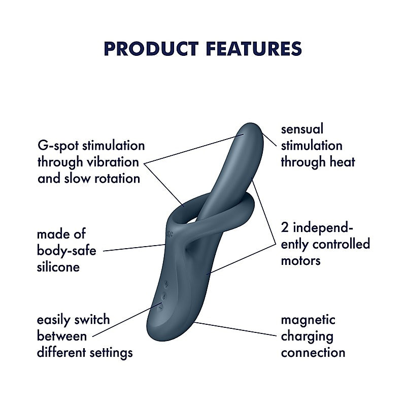 Heat Flex 4 Multi Functions G Spot Vibrator by Satisfyer - G-Spot Vibrators