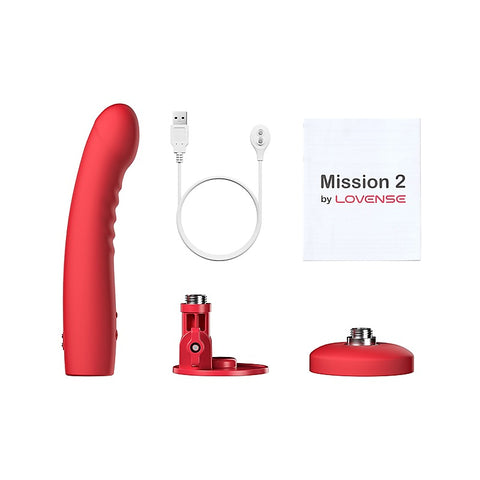 Mission 2 Vibrating Suction Cup Dildo by Lovense - Vibrating Dildos