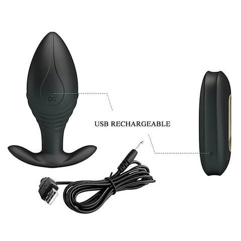 Baile Pretty Love Royal Pleasure Regina 12 Functions Anal Vibrator - Anal Vibrators