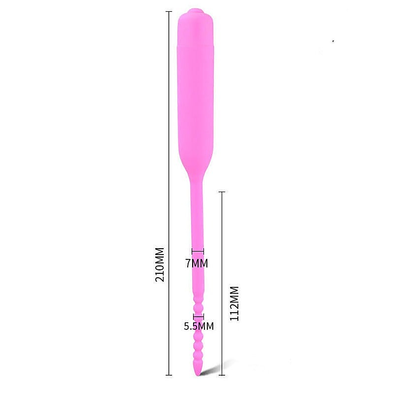 Silicone Vibrator Urethral Sounds Penis Plug by BDStyle - Urethral Sounds