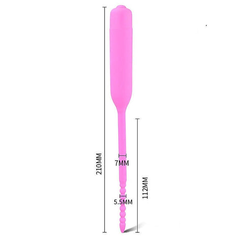 Silicone Vibrator Urethral Sounds Penis Plug by BDStyle - Urethral Sounds