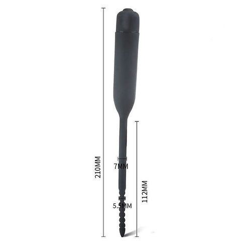 Silicone Vibrator Urethral Sounds Penis Plug by BDStyle - Urethral Sounds