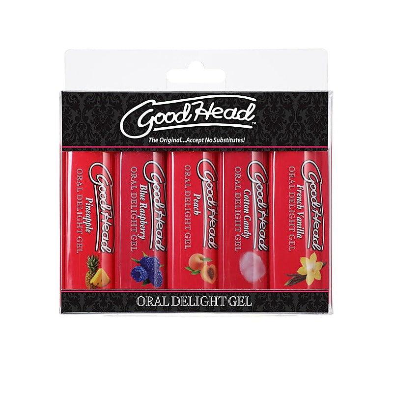 GoodHead Oral Delight Gels 5 Pack by Doc Johnson - Delay and Excite Sprays