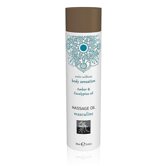 SHIATSU Masculine Amber & Eucalyptus Massage Oil by Hot Ero - Massage Oils and Lubricants