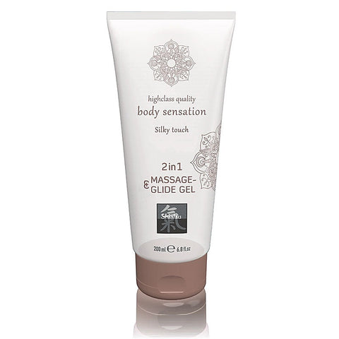 Hot Ero SHIATSU 2 In 1 Massage and Glide Gel 200ml Premium - Massage Oils and Lubricants