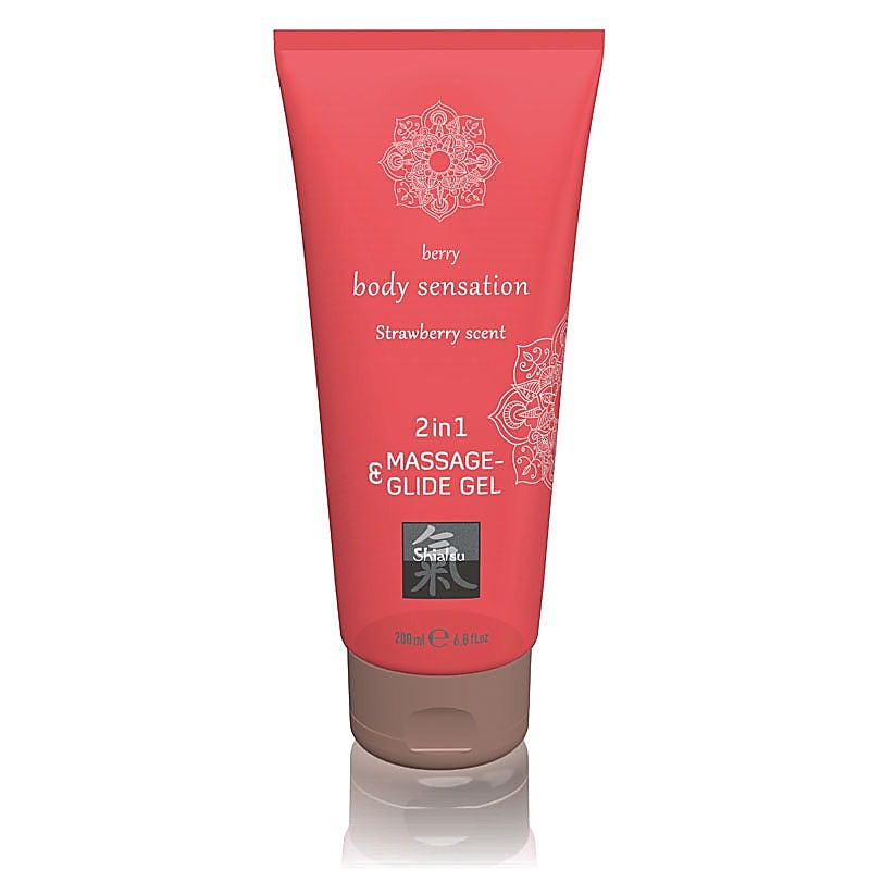 Hot Ero SHIATSU 2 In 1 Massage and Glide Gel 200ml Premium - Massage Oils and Lubricants