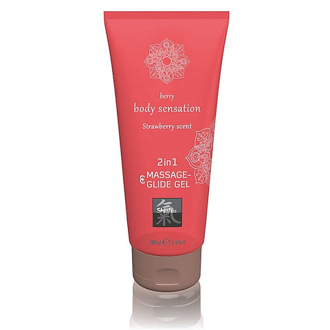 Hot Ero SHIATSU 2 In 1 Massage and Glide Gel 200ml Premium - Massage Oils and Lubricants