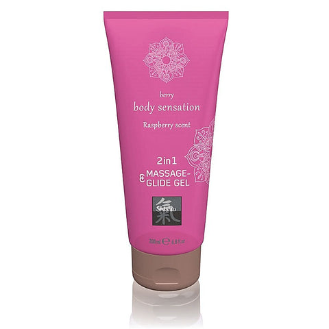 Hot Ero SHIATSU 2 In 1 Massage and Glide Gel 200ml Premium - Massage Oils and Lubricants