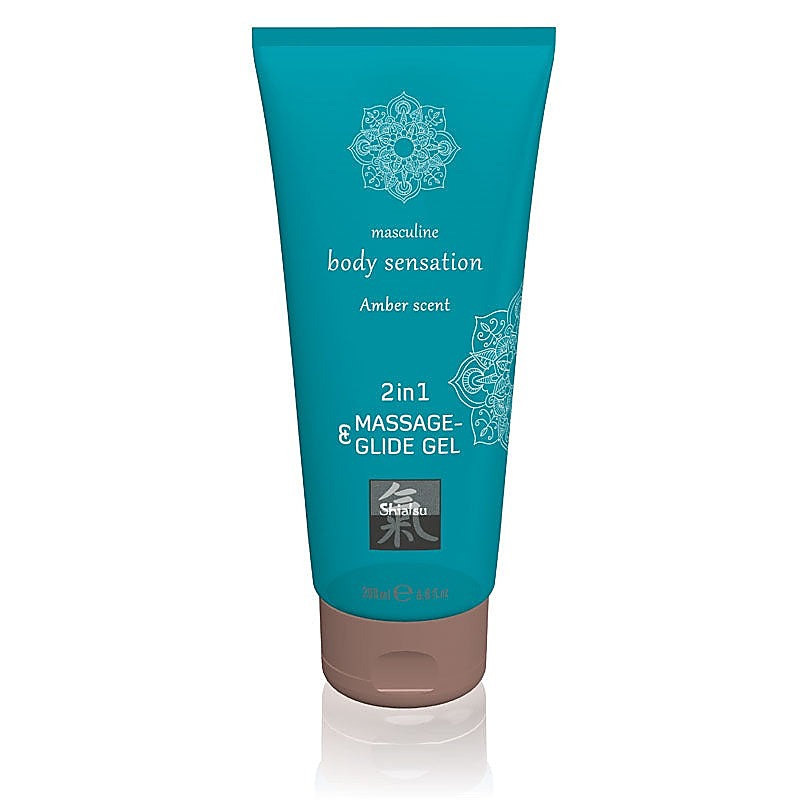 Hot Ero SHIATSU 2 In 1 Massage and Glide Gel 200ml Premium - Massage Oils and Lubricants