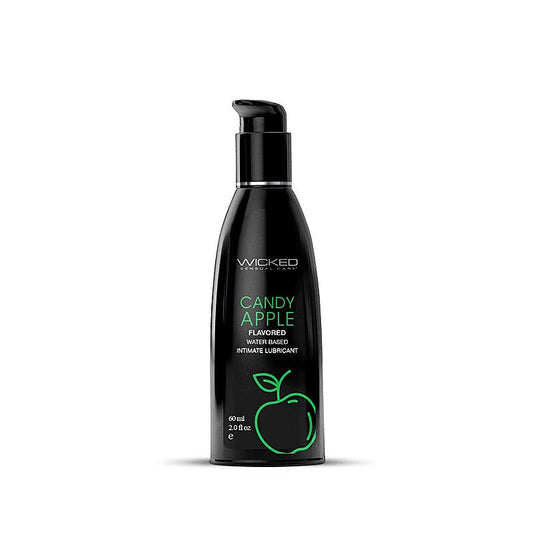 Wicked Aqua Candy Apple Flavoured Water Based Lubricant - Water Based Lubes