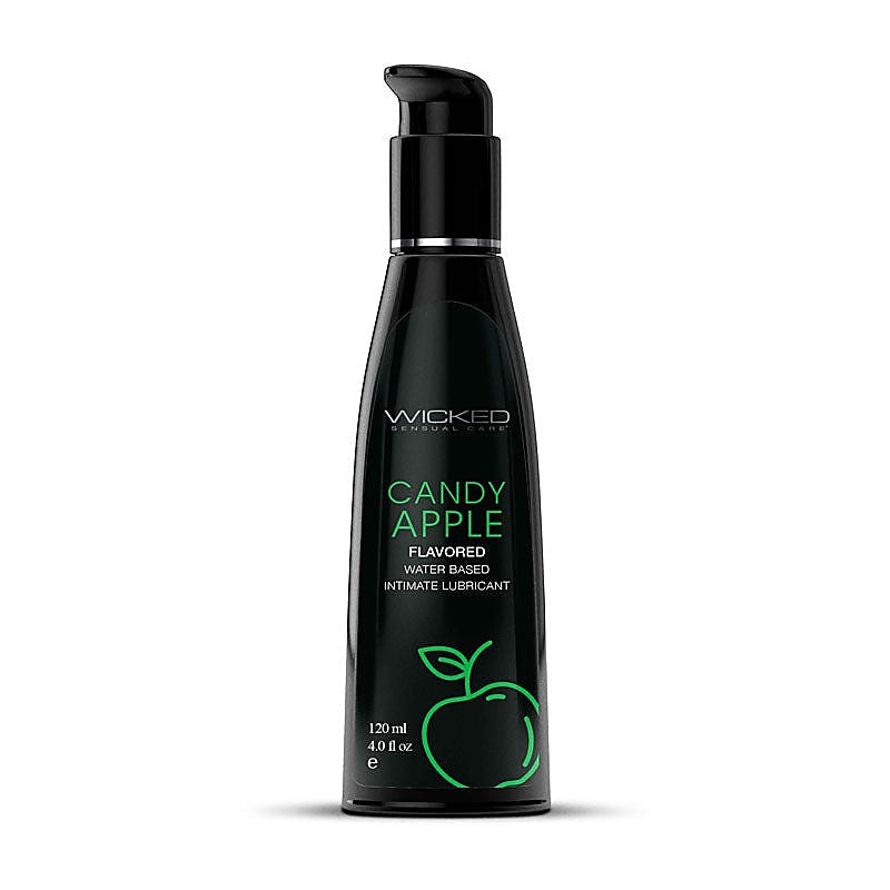 Wicked Aqua Candy Apple Flavoured Water Based Lubricant - Water Based Lubes