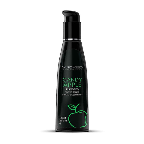 Wicked Aqua Candy Apple Flavoured Water Based Lubricant - Water Based Lubes