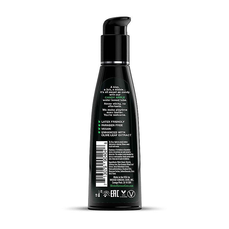 Wicked Aqua Candy Apple Flavoured Water Based Lubricant - Water Based Lubes