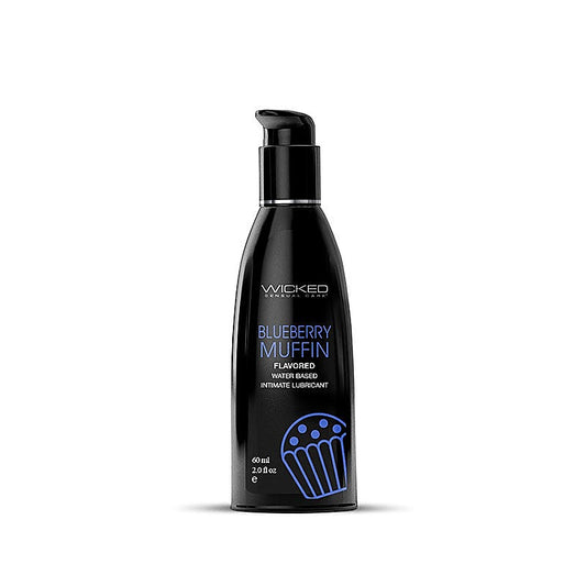 Wicked Aqua Blueberry Muffin Flavoured Water Based Lubricant - Water Based Lubes