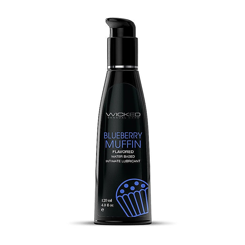 Wicked Aqua Blueberry Muffin Flavoured Water Based Lubricant - Water Based Lubes