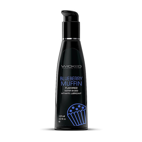 Wicked Aqua Blueberry Muffin Flavoured Water Based Lubricant - Water Based Lubes