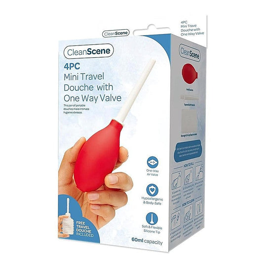 CleanScene Travel Douche with One Way Valve Capacity - Enemas and Douches