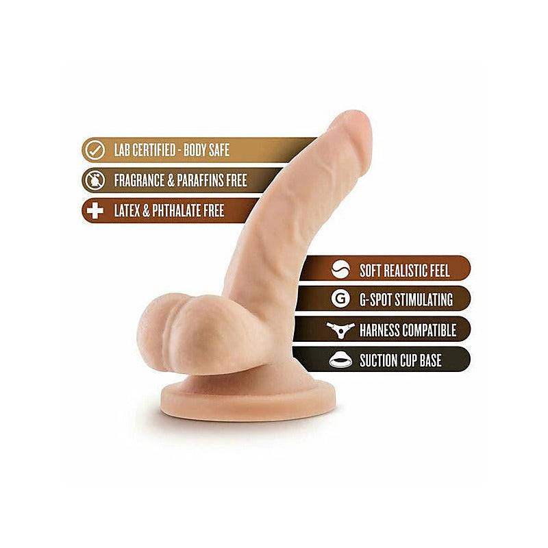 Dr Skin Realistic Dong With Balls 10.2cm by Blush Novelties - Realistic Dildos
