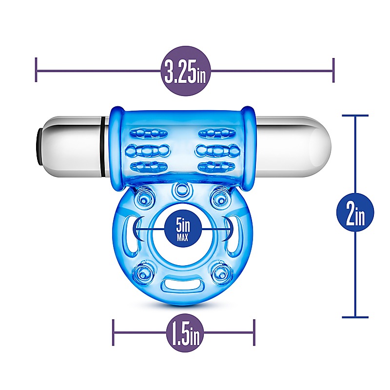 Stay Hard 10 Function Vibrating Bull Ring - Vibrating Cock Rings