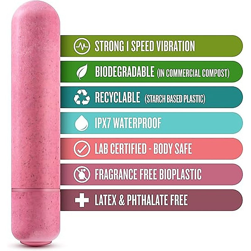 Gaia Eco Multi Speed Bullet Vibrator by Blush Novelties - Bullet Vibrators
