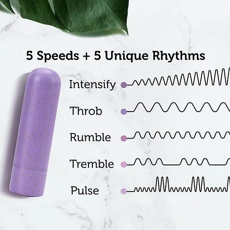 Blush Novelties Gaia Eco USB Rechargeable Bullet Vibrator Lilac Purple Eco Friendly - Bullet Vibrators