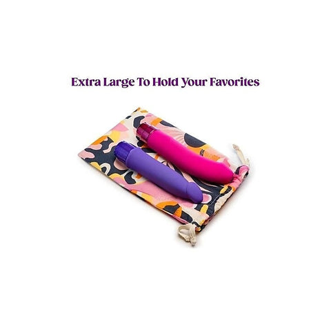 The Collection Burst Cotton Toy Storage Bag - Vibrator Accessories