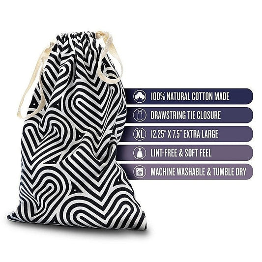 The Collection Embrace Cotton Toy Storage Bag Vibrator - Vibrator Accessories