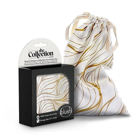 The Collection Embrace Cotton Storage Bag by Blush Novelties - Vibrator Accessories