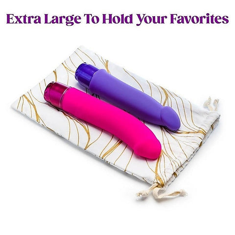 The Collection Embrace Cotton Storage Bag by Blush Novelties - Vibrator Accessories