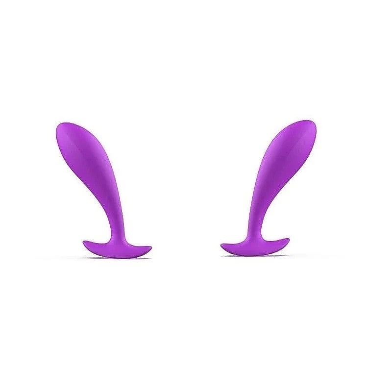 B Swish Bfilled Basic Orchid Prostate Massager 10cm Purple Body Safe Silicone - Prostate Toys