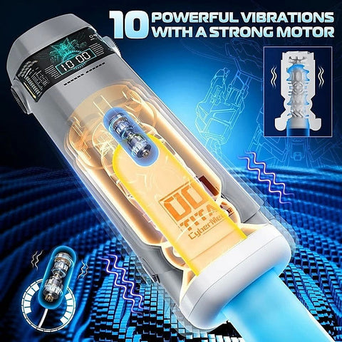 B-Titan Thrusting Auto Male Masturbator by Topco - Masturbators and Strokers