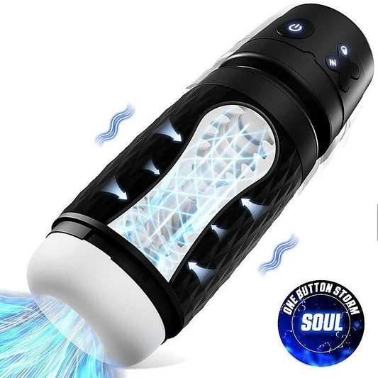 CyberSkin The Warrior Sucking & Auto Masturbator by Topco - Masturbators and Strokers