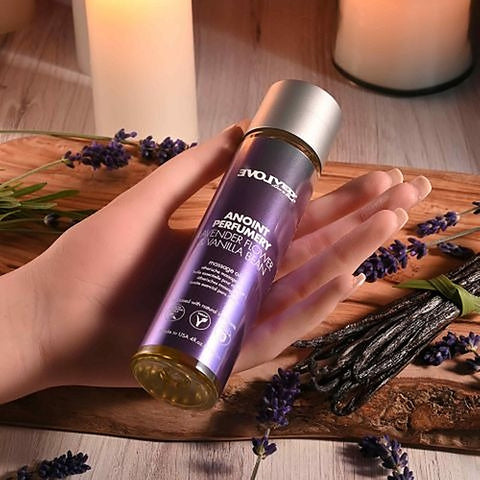 Evolved ANOINT PERFUMERY Lavender Flower & Vanilla Bean Massage Oil 120ml Premium - Massage Oils and Lubricants