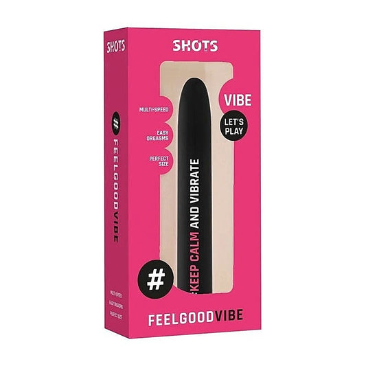 Feelgood KeepCalmAndVibrate Bullet Vibrator by Shots Toys - Bullet Vibrators