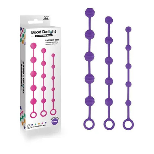 Power Bead Delight Silicone Anal Beads by NANMA Corporation - Anal Beads and Balls