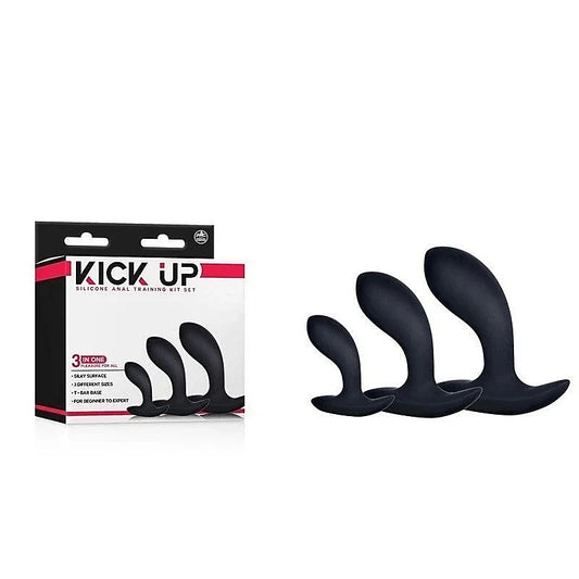 Kick Up Anal Trainer Set Butt Plugs Set of 3 Sizes - Butt Plugs