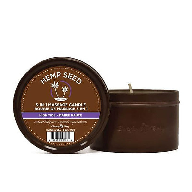 Earthly Body Hemp Seed 3 In 1 Adult Massage Candle 170 g Premium Natural Oils - Sex Pheromones and Perfumes
