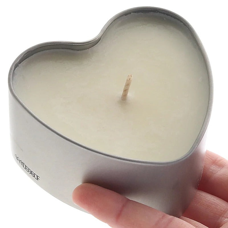 Earthly Body Hemp Seed 3 in 1 Massage Heart Candle Eros Embrace 113g Sensual Warmth - Sex Pheromones and Perfumes